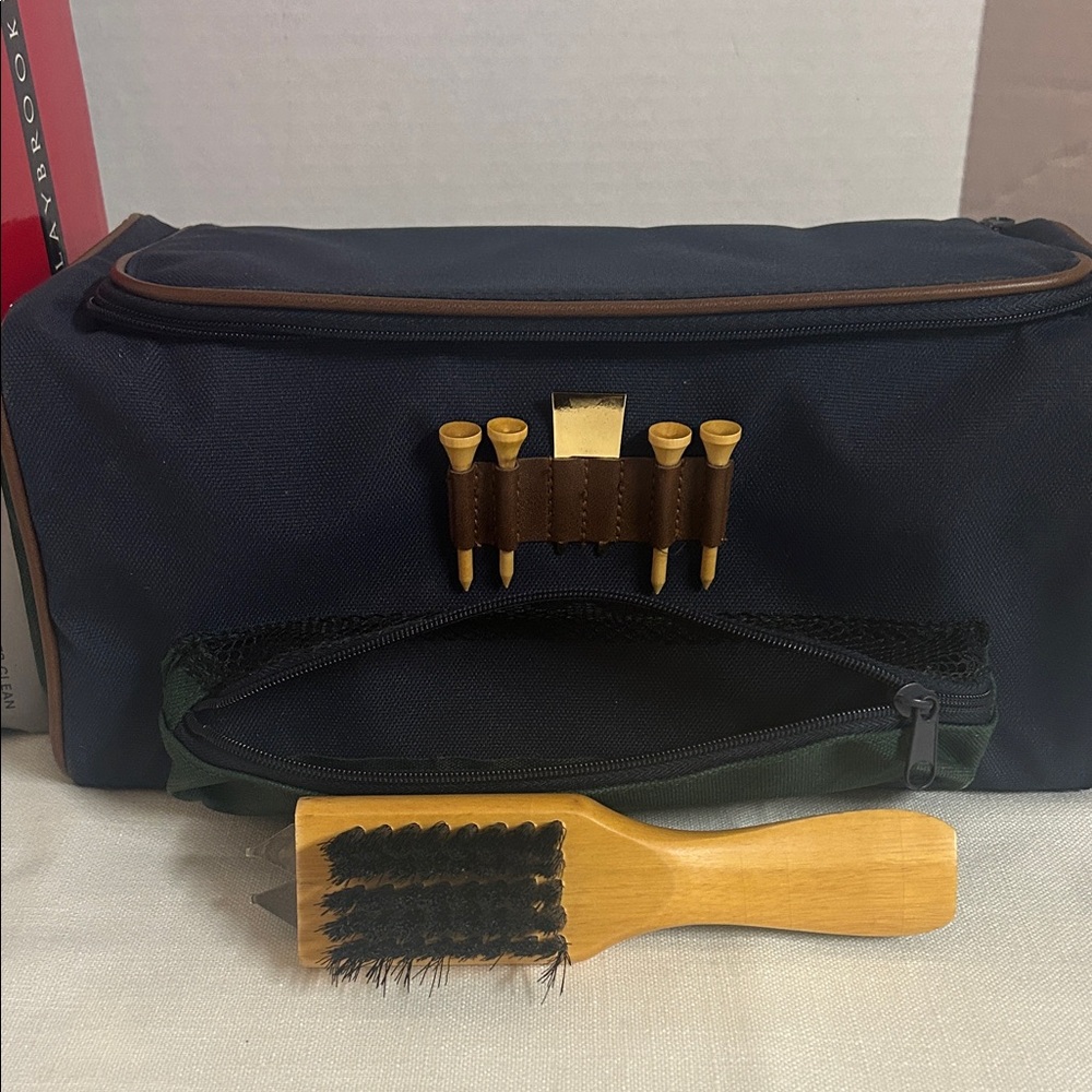 Golf Accessory Kit with Brush and Tee Holder